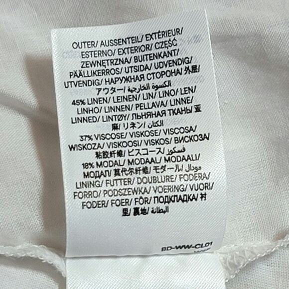 Boden Floral Paisley Print Midi Dress Full Skirt Short Sleeve Linen Summer 10L - Picture 14 of 16